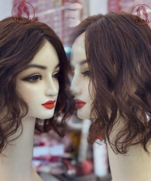 mái giả che hói ngắn xoăn