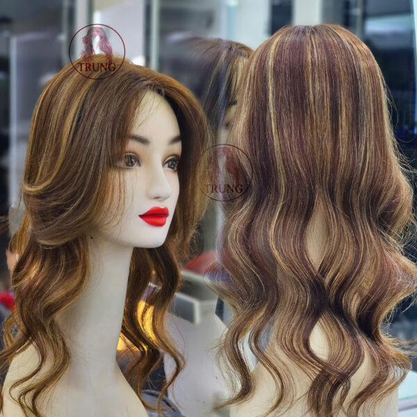 mái giả che đỉnh tóc thưa,hói,bạc