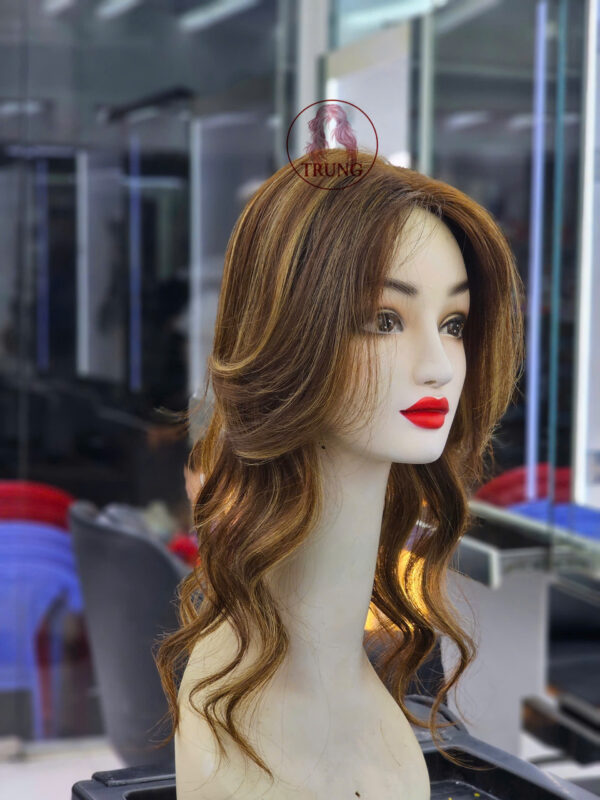 mái giả che đỉnh tóc thưa,hói,bạc - Ảnh 2